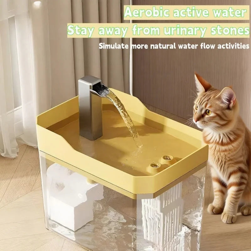 1.5L Cat Water Fountain Automatic Water Dispenser USB Live Circulation Filter Pet Drinker Quiet Pet Water Fountain Cat Small Pet
