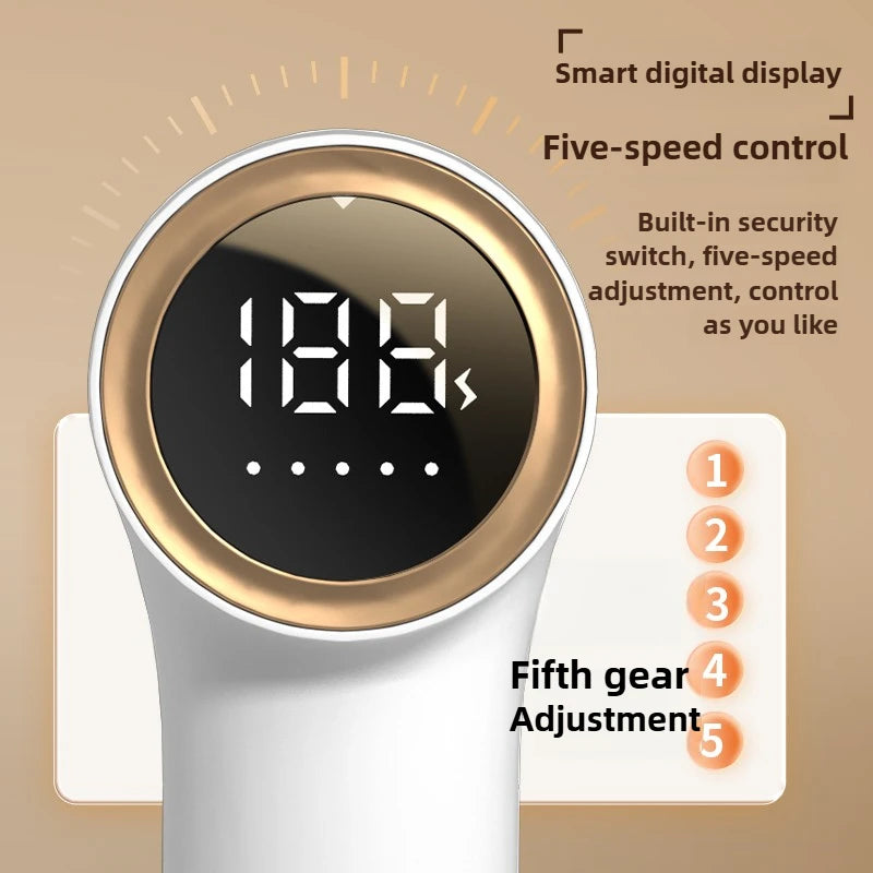 Electric Lint Remover Intelligent Digital Display USB Rechargeable Hairball Trimmer Portable Clothes Shaver 5 Gear Razor