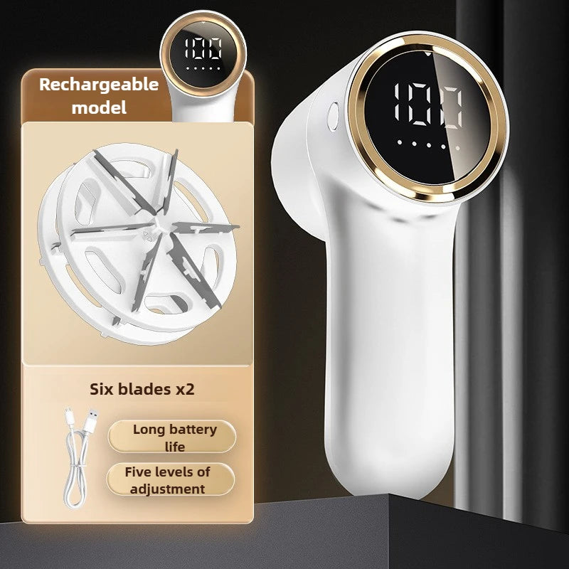 Electric Lint Remover Intelligent Digital Display USB Rechargeable Hairball Trimmer Portable Clothes Shaver 5 Gear Razor