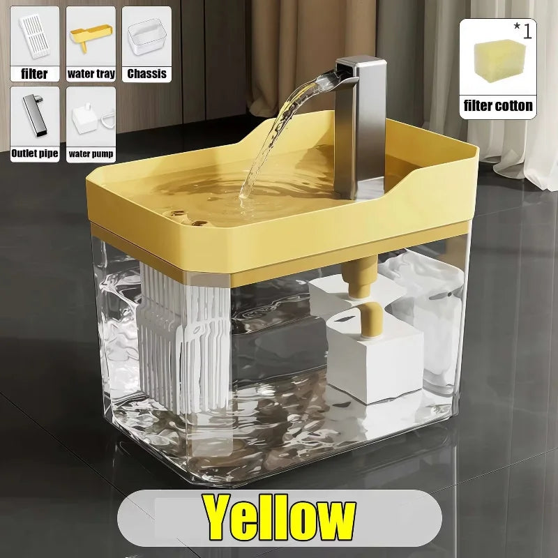1.5L Cat Water Fountain Automatic Water Dispenser USB Live Circulation Filter Pet Drinker Quiet Pet Water Fountain Cat Small Pet