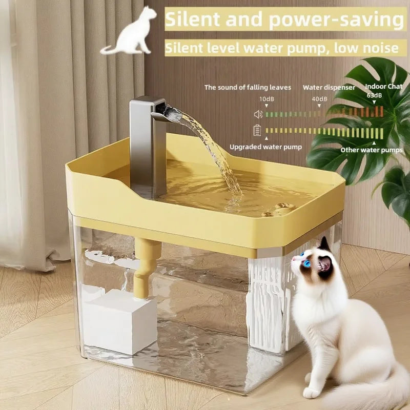 1.5L Cat Water Fountain Automatic Water Dispenser USB Live Circulation Filter Pet Drinker Quiet Pet Water Fountain Cat Small Pet