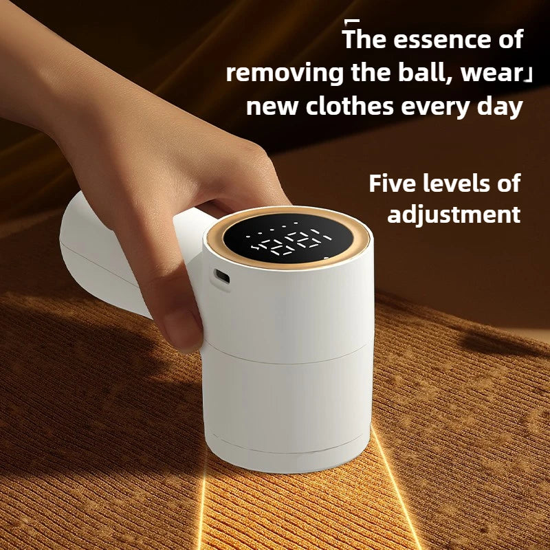 Electric Lint Remover Intelligent Digital Display USB Rechargeable Hairball Trimmer Portable Clothes Shaver 5 Gear Razor